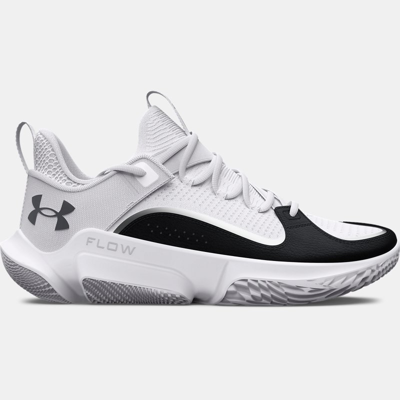 Unisex  Under Armour  Flow FUTR X 3 Basketball Shoes White / White / Black 10.5